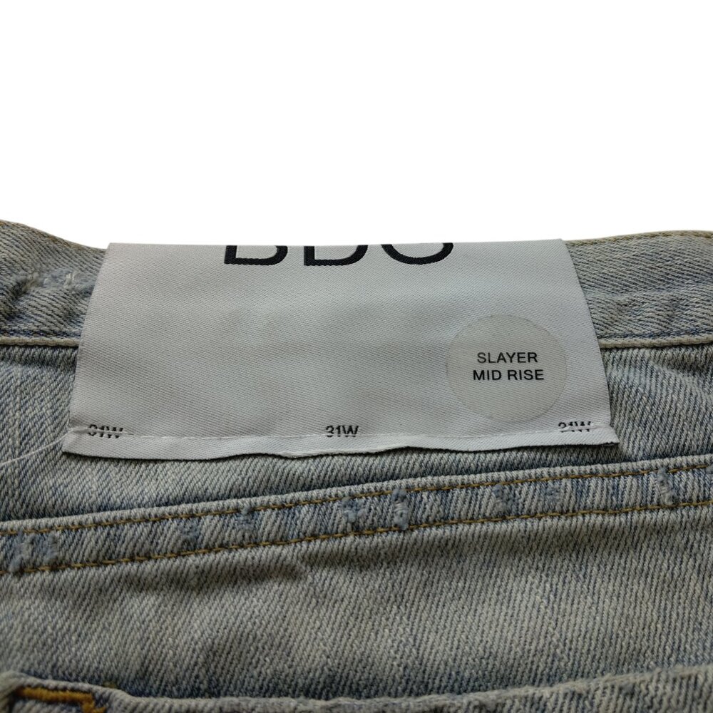 BDG Slayer Mid Rise Women's Size 31 Distressed Button Fly Cutoff Denim Shorts - Picture 6 of 8